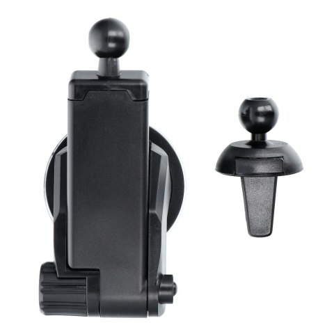 Uchwyt na telefon do samochodu indukcyjny automatyczny Forcell F-Grip HS1 Qi 15W do szyby / kratki czarny