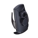 Uchwyt na telefon do samochodu indukcyjny automatyczny Forcell F-Grip HS1 Qi 15W do szyby / kratki czarny