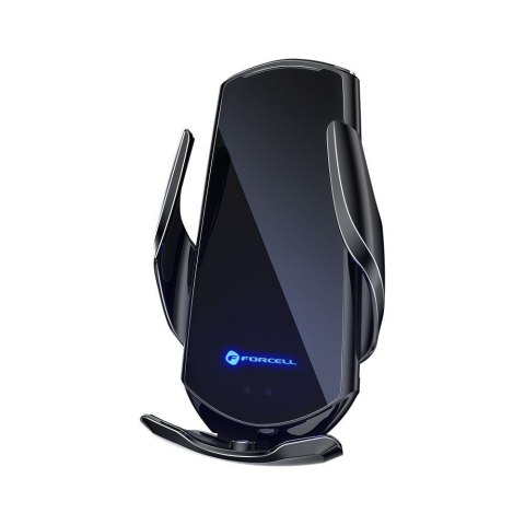 Uchwyt na telefon do samochodu indukcyjny automatyczny Forcell F-Grip HS1 Qi 15W do szyby / kratki czarny