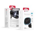Uchwyt na telefon do samochodu indukcyjny zgodny z MagSafe Forcell F-Grip Air Mag F-07 Qi2 15W do kratki srebrny