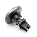 Uchwyt na telefon do samochodu indukcyjny zgodny z MagSafe Forcell F-Grip Air Mag F-07 Qi2 15W do kratki srebrny