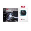 Uchwyt na telefon do samochodu indukcyjny zgodny z MagSafe Forcell F-Grip Air Mag F-07 Qi2 15W do kratki srebrny