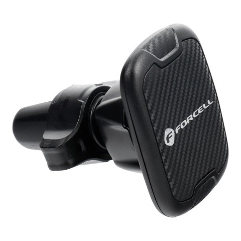 Uchwyt na telefon do samochodu magnetyczny Forcell F-Grip Carbon H-CT325 do kratki czarny