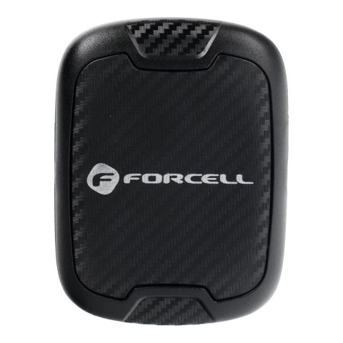 Uchwyt na telefon do samochodu magnetyczny Forcell F-Grip Carbon H-CT325 do kratki czarny