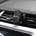 Uchwyt na telefon do samochodu magnetyczny Forcell F-Grip Carbon H-CT325 do kratki czarny