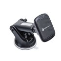 Uchwyt na telefon do samochodu magnetyczny Forcell F-Grip Carbon H-CT327 do szyby / deski czarny
