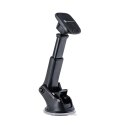Uchwyt na telefon do samochodu magnetyczny Forcell F-Grip Carbon H-CT327 do szyby / deski czarny