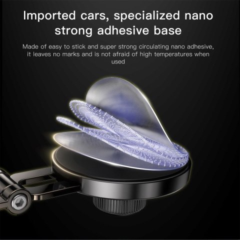 Uchwyt na telefon do samochodu magnetyczny Forcell F-Grip IronSecure do szyby / deski czarny