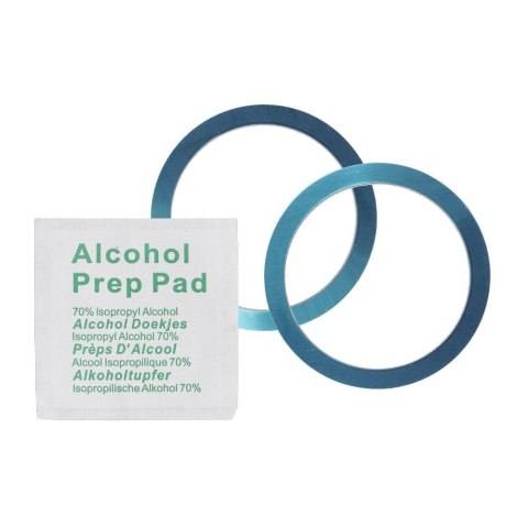 Uchwyt na telefon do samochodu magnetyczny zgodny z MagSafe Blue Star Clamp do kratki czarny