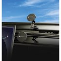 Uchwyt na telefon do samochodu magnetyczny zgodny z MagSafe Forcell F-Grip IronSecure do szyby / deski czarny