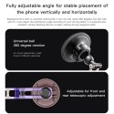 Uchwyt na telefon do samochodu magnetyczny zgodny z MagSafe Forcell F-Grip IronSecure do szyby / deski czarny