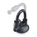 Uchwyt na telefon do samochodu uniwersalny Forcell F-Grip Carbon Bracket ramię 17cm do szyby czarny