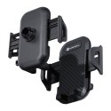 Uchwyt na telefon do samochodu uniwersalny Forcell F-Grip Carbon Bracket ramię 17cm do szyby czarny