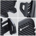 Uchwyt na telefon do samochodu uniwersalny Forcell F-Grip Carbon Bracket ramię regulowane do szyby / kokpitu czarny