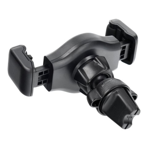 Uchwyt na telefon do samochodu uniwersalny Forcell F-Grip Carbon H-CF509 do kratki czarny