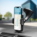 Uchwyt na telefon do samochodu uniwersalny Forcell F-Grip Carbon HT1 do szyby / deski czarny