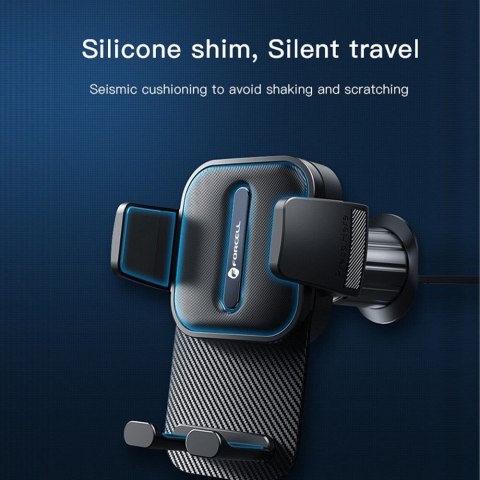 Uchwyt na telefon do samochodu uniwersalny Forcell F-Grip Guardian AV do kratki czarny