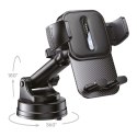Uchwyt na telefon do samochodu uniwersalny Forcell F-Grip Guardian do szyby / deski czarny