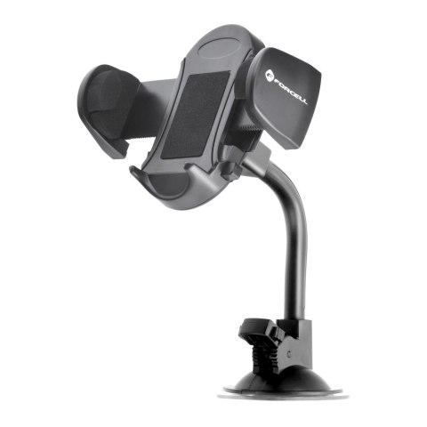 Uchwyt na telefon do samochodu uniwersalny Forcell F-Grip Oval 17 cm do szyby / deski / kratki czarny