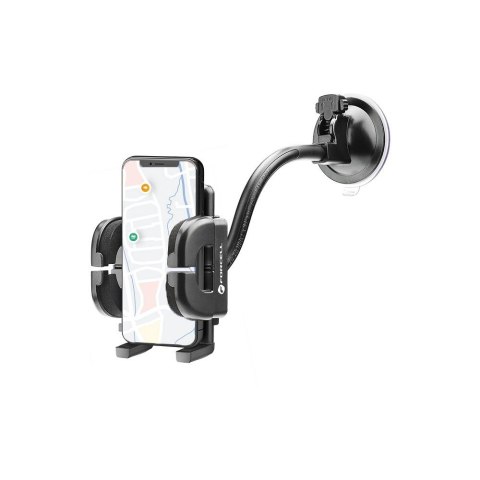 Uchwyt na telefon do samochodu uniwersalny Forcell F-Grip Regular 17 cm do szyby / deski / kratki czarny