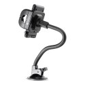 Uchwyt na telefon do samochodu uniwersalny Forcell F-Grip Regular 27 cm do szyby / deski / kratki czarny