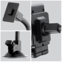 Uchwyt na telefon do samochodu uniwersalny Forcell F-Grip Regular 27 cm do szyby / deski / kratki czarny