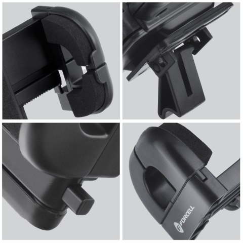 Uchwyt na telefon do samochodu uniwersalny Forcell F-Grip Regular 27 cm do szyby / deski / kratki czarny