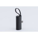 Powerbank Forcell F-Energy Power Plug F5K3 PD 20W 5000 mAh z wbudowanym złączem USB C czarny