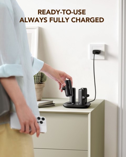 Powerbank Veger Pogo (W007CK) zestaw 4 x 5000 mAh czarny