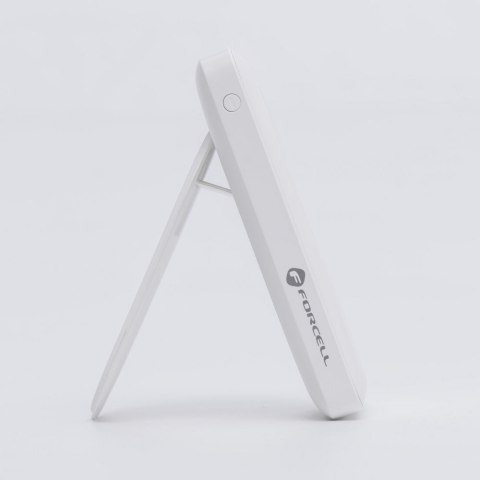 Powerbank zgodny z MagSafe Forcell F-Energy MagStand F10K2 QC3.0 PD 5A 20W 10000 mAh biały