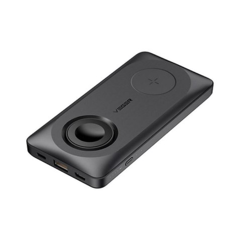 Powerbank zgodny z Magsafe Veger MagMulti (W1156) PD QC3.0 3A 22,5W 10000 mAh z ładowaniem indukcyjnym czarny