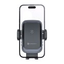 Uchwyt na telefon do samochodu indukcyjny Forcell F-Grip Grand F-24 15W do kratki srebrny