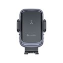 Uchwyt na telefon do samochodu indukcyjny Forcell F-Grip Grand F-24 15W do kratki srebrny