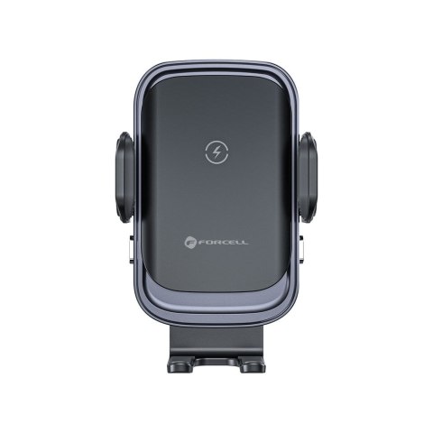 Uchwyt na telefon do samochodu indukcyjny Forcell F-Grip Grand F-24 15W do kratki srebrny