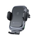 Uchwyt na telefon do samochodu indukcyjny Forcell F-Grip Grand F-24 15W do kratki srebrny