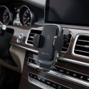 Uchwyt na telefon do samochodu indukcyjny Forcell F-Grip Grand F-24 15W do kratki srebrny