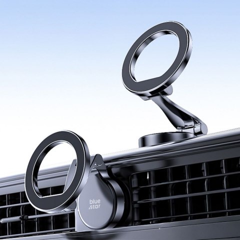 Uchwyt na telefon do samochodu magnetyczny Blue Star Easy View kompatybilny z MagSafe czarny