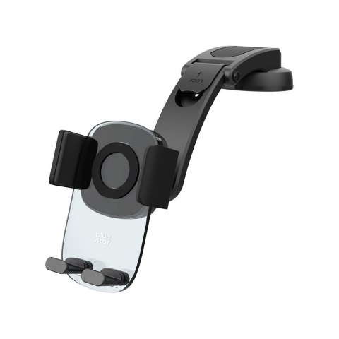 Uchwyt na telefon komórkowy do samochodu BLUE STAR Long Neck Crystal do deski / szyby czarny