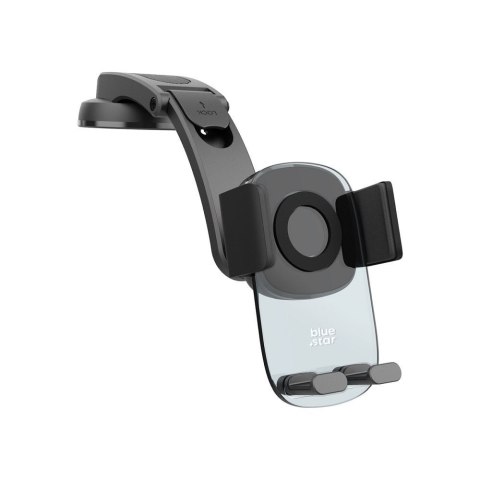 Uchwyt na telefon komórkowy do samochodu BLUE STAR Long Neck Crystal do deski / szyby czarny