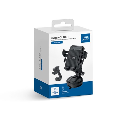 Uchwyt samochodowy do szyby BLUE STAR Tough Lock czarny