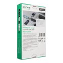Powerbank 5V 3A 10000 mAh z wbudowanymi kablami USB A / USB C / Lightning / Micro USB Charmast W1148 czarny OINT