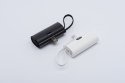 Powerbank Forcell F-Energy Power Plug F5K3 PD 20W 5000 mAh z wbudowanym złączem Lightning biały