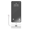 Powerbank Forcell F-Energy Power Plug F5K3 PD 20W 5000 mAh z wbudowanym złączem USB C biały