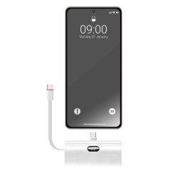 Powerbank Forcell F-Energy Power Plug F5K3 PD 20W 5000 mAh z wbudowanym złączem USB C biały