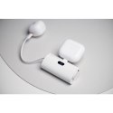Powerbank Forcell F-Energy Power Plug F5K3 PD 20W 5000 mAh z wbudowanym złączem USB C biały