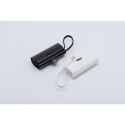 Powerbank Forcell F-Energy Power Plug F5K3 PD 20W 5000 mAh z wbudowanym złączem USB C biały