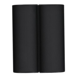 Powerbank Veger (W0587) 2,4A 2 szt 2 x 5000 mAh z podgrzewaczem do rąk czarno srebrny
