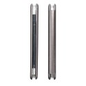 Etui z klapką na iPhone 16 PRO Elegance Book stalowe