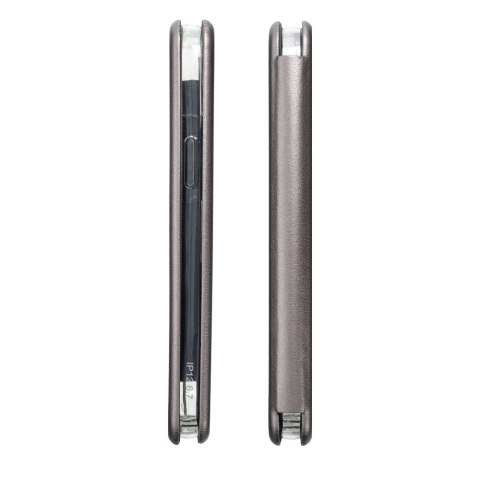 Etui z klapką na iPhone 16 PRO Elegance Book stalowe