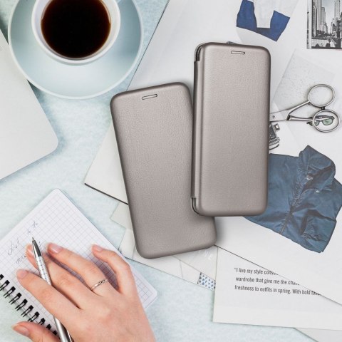 Etui z klapką na iPhone 17 AIR Elegance Book stalowe